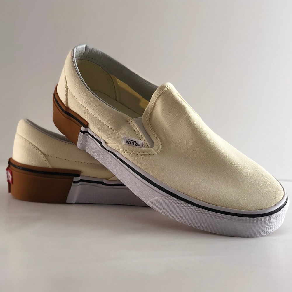 Vans Classic Slip-On Gum Block Classic White